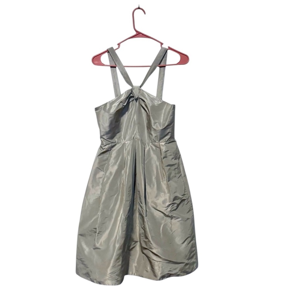 J. Crew Silver‎ Halter Dress